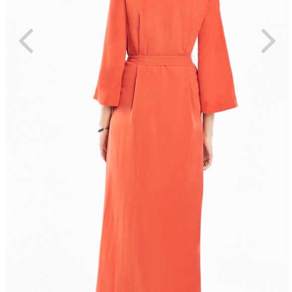Marlise Bcbgmaxazria 100% Silk Maxi Dress in Pomegranate Size Small - Picture 3 of 9